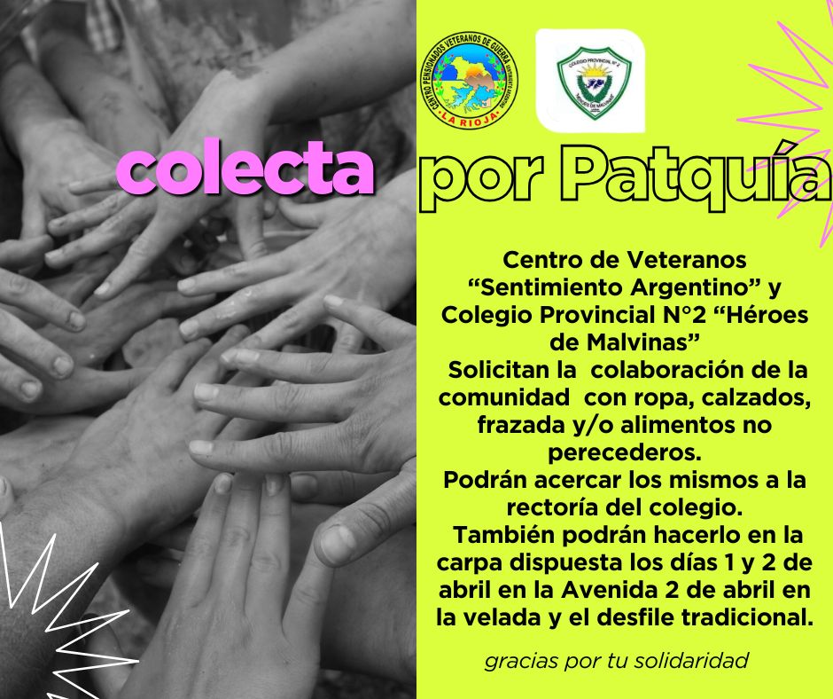 Colecta por Patquía