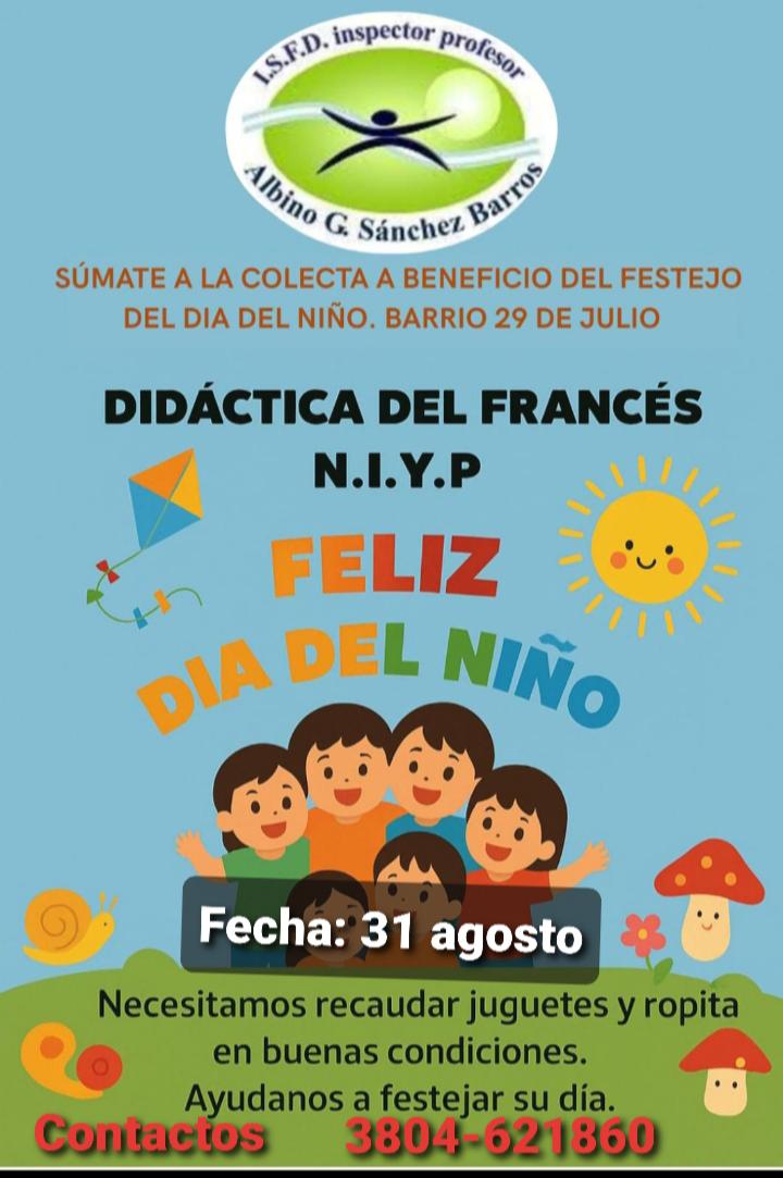 Colecta a Beneficio del Festejo del Día del Niño - Barrio 29 de Julio 