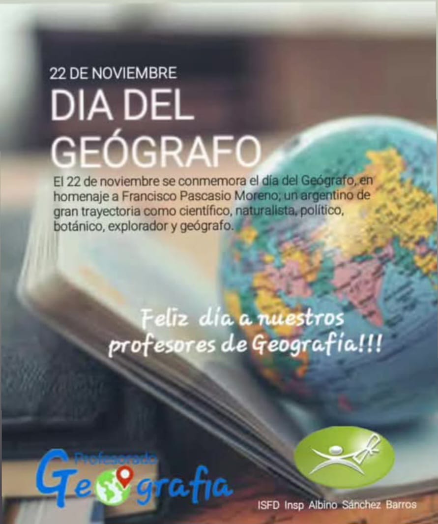22 de noviembre: "Día del Geógrafo" 