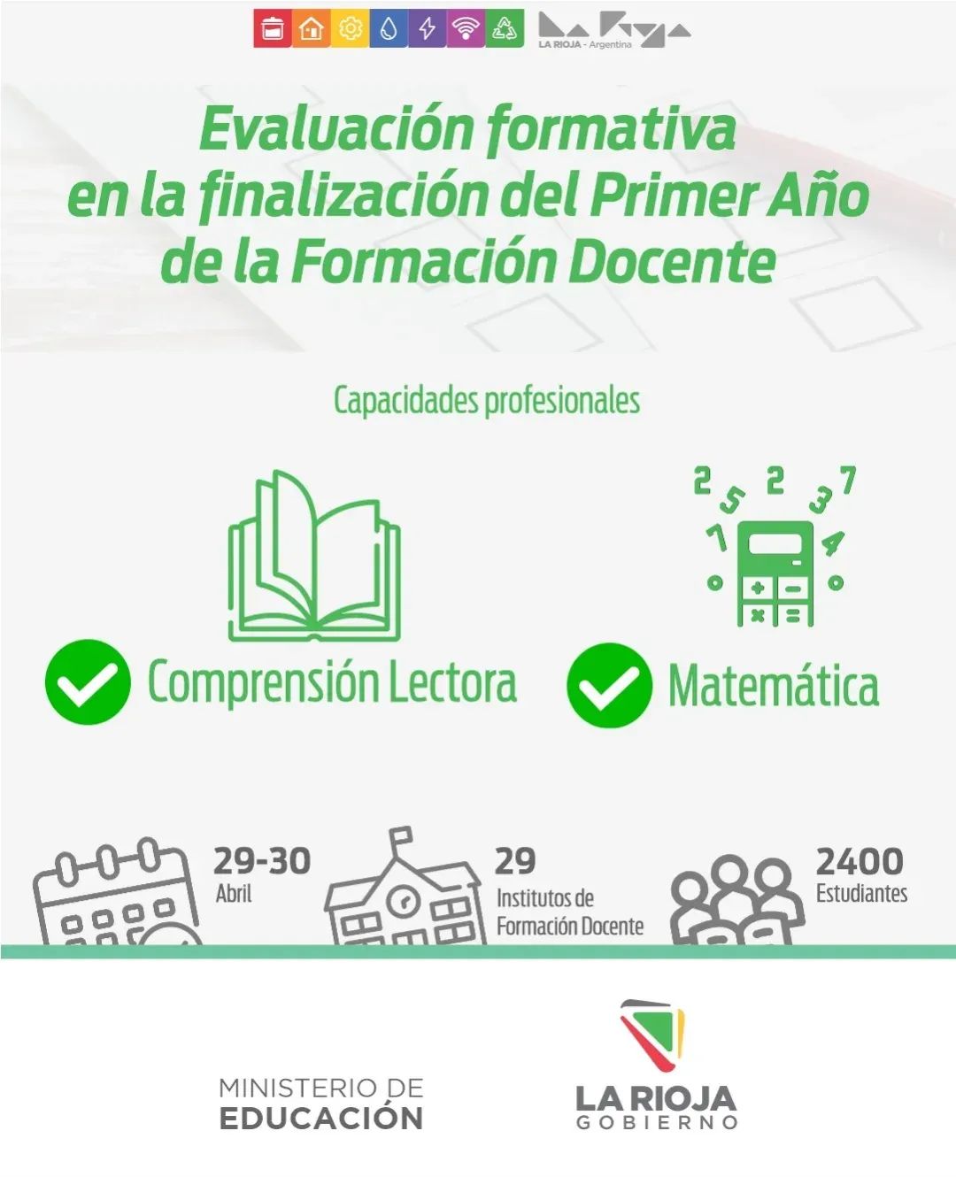 La Rioja evalúa a sus futuros docentes - Ministerio de Educación La Rioja