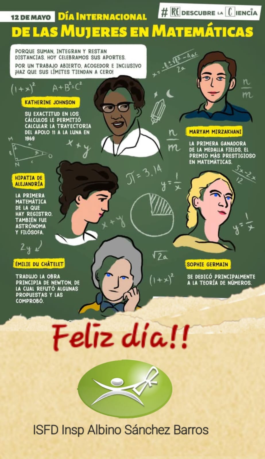 12 de Mayo: "Día Internacional de las Mujeres en Matemática"
