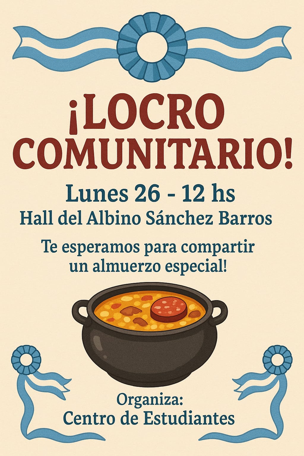 Locro Comunitario - Lunes 26 de mayo