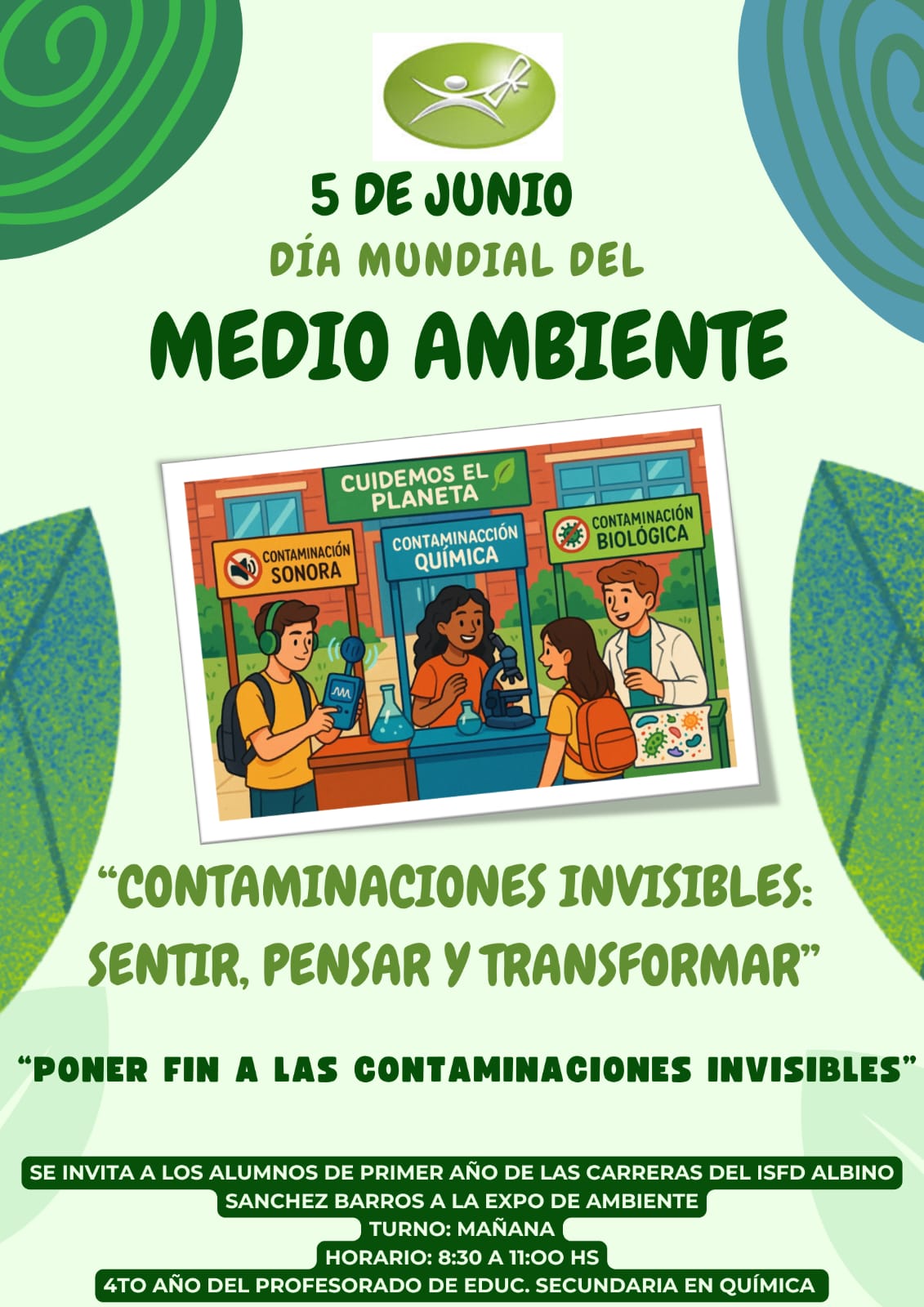 Invitación a la Expo ambiente Turno Mañana