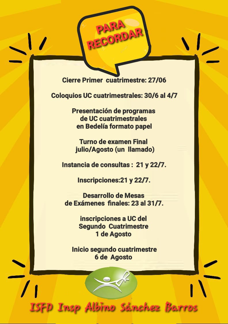 Fechas Importantes Para Recordar