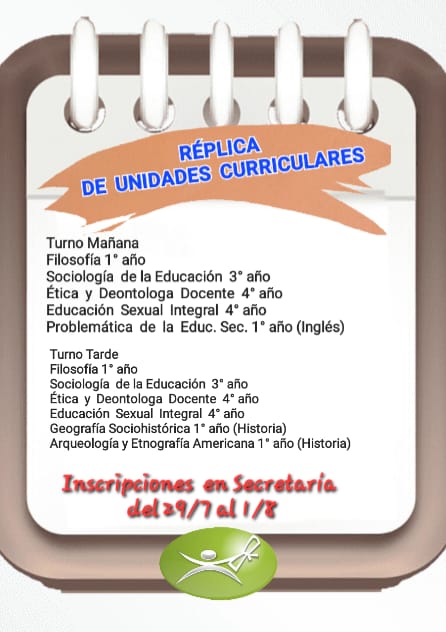 Réplicas de Unidades Curriculares
