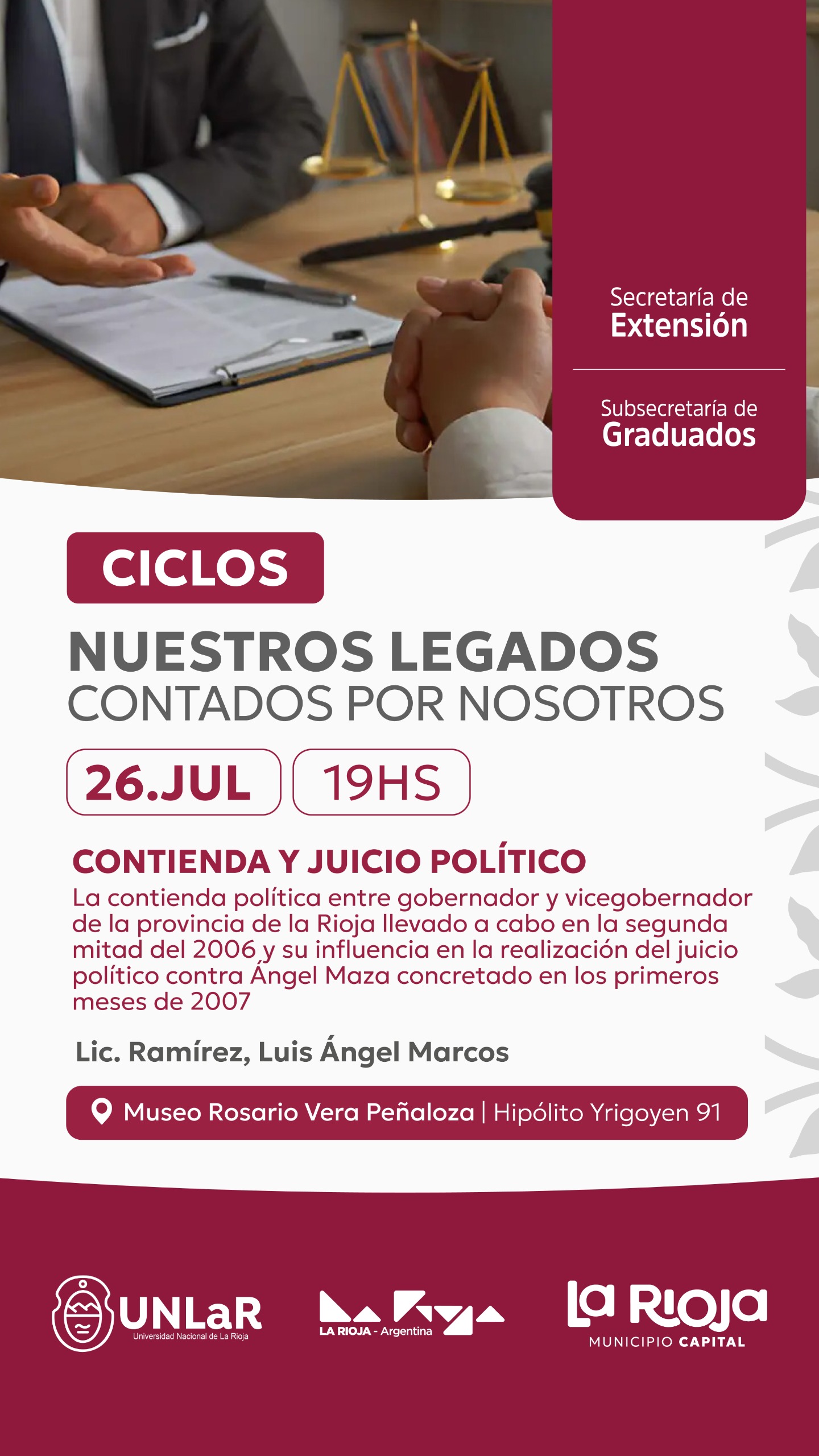 Invitación a Ciclos: Nuestros legados contados por nosotros