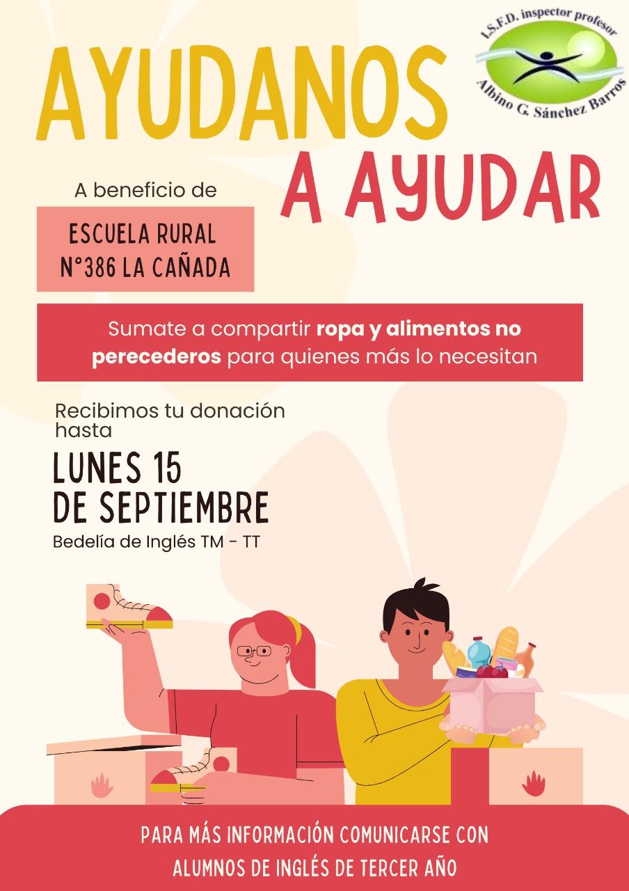 Ayúdanos a Ayudar : Iniciativa de los Estudiantes de Inglés