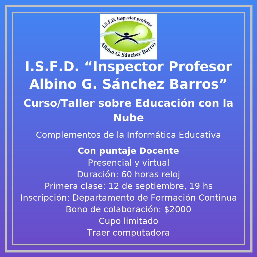 Curso Taller sobre Educación con la Nube 