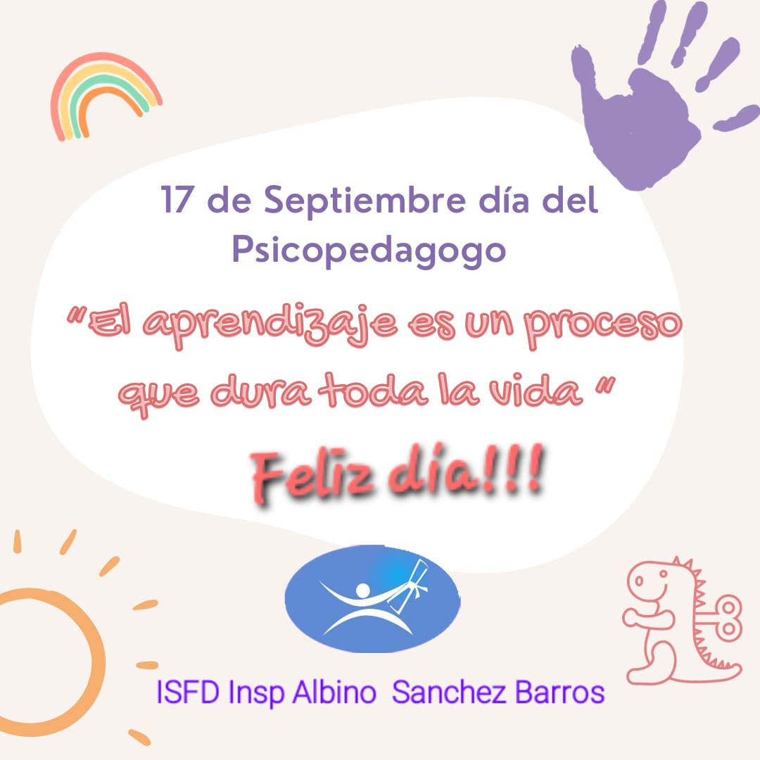 17 de septiembre: "Día del Profesor y Psicopedagogo"