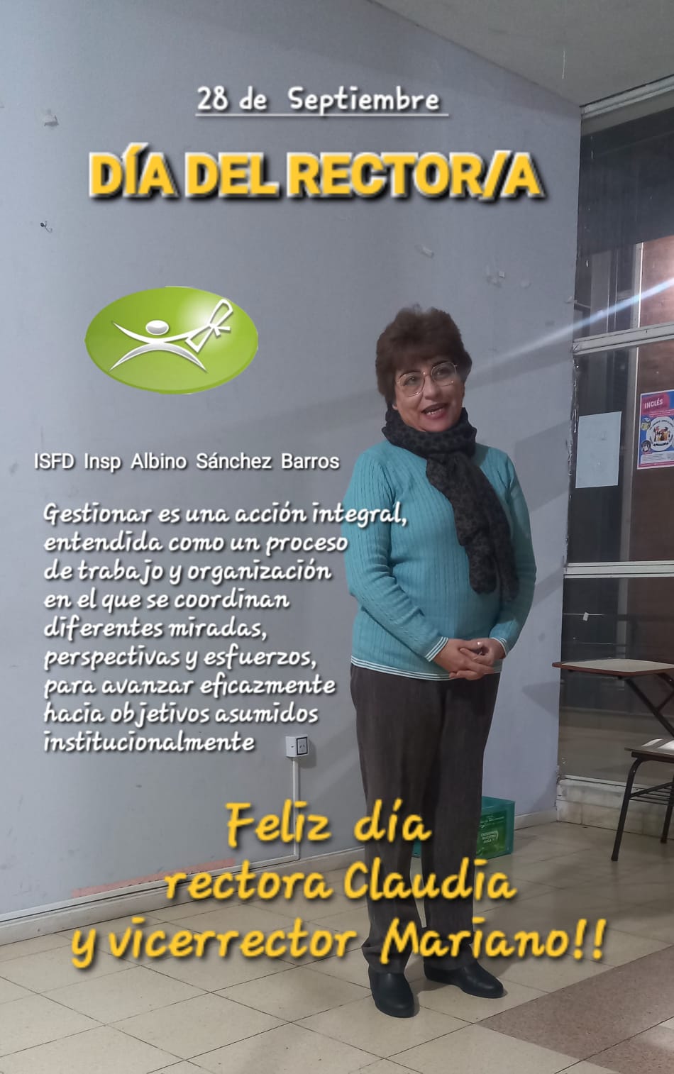 28 de septiembre: "Día del Rector/Vicerrector"