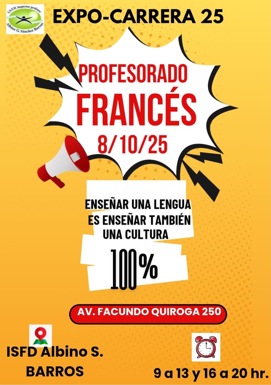 Expo Carreras 2025: Profesorado de Francés 