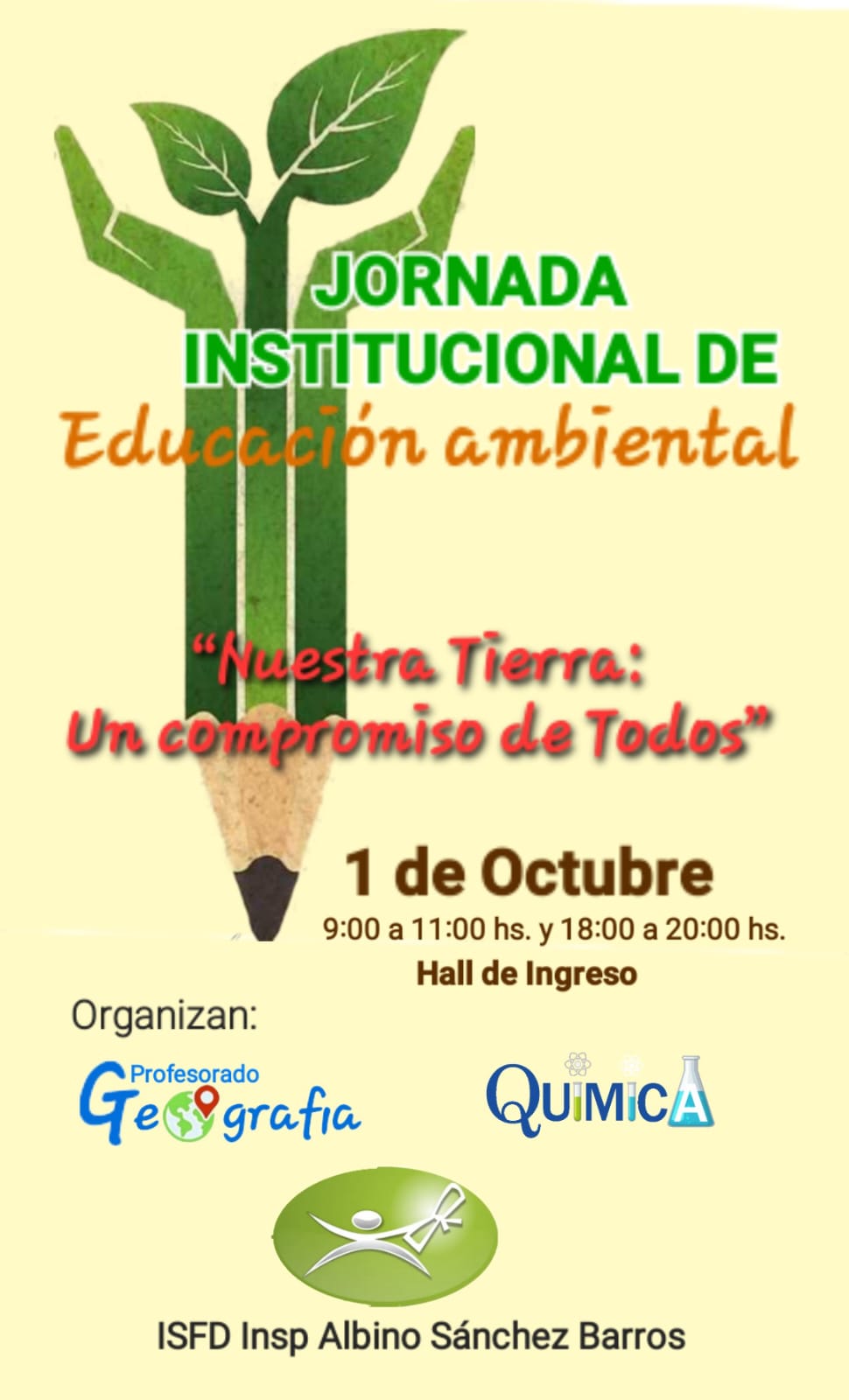 Jornada Institucional de Educación Ambiental: "Nuestra tierra un compromiso de todos"