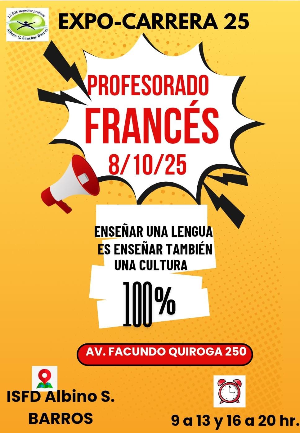 Expo Carreras 2025: Profesorado de Francés