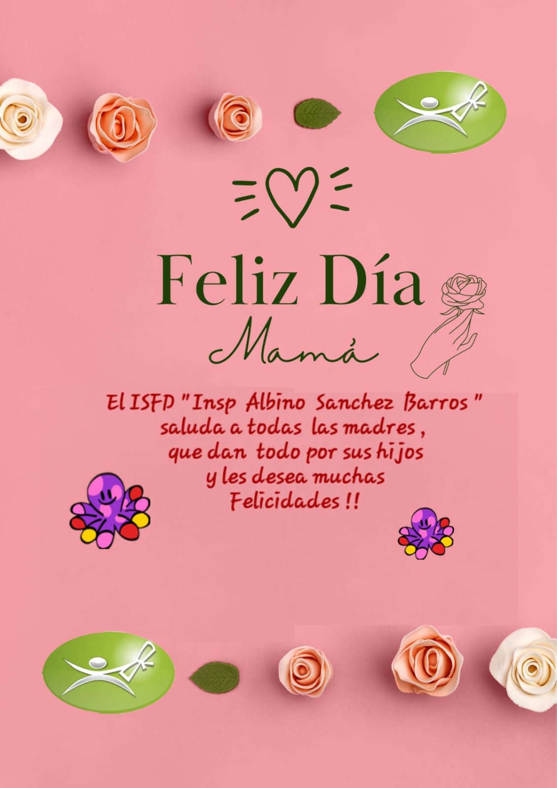 Feliz y Bendecido día Mamá a celebrar y disfrutar de los afectos 
