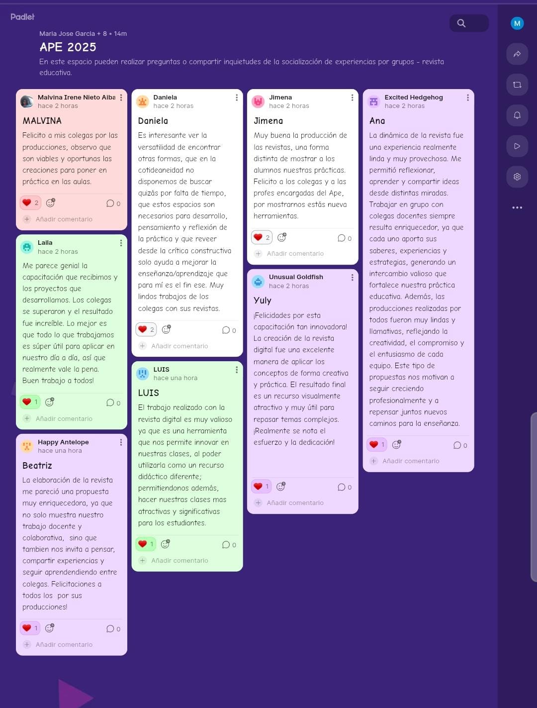 Cierre de Experiencia del Proyecto APE