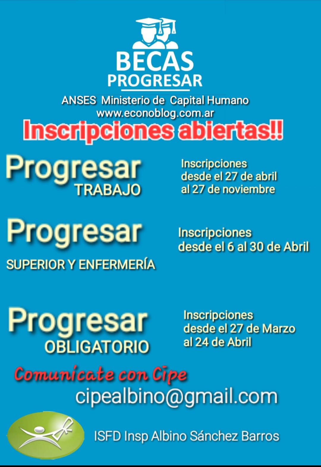 Becas Progresar 2026 - Inscripciones abiertas 