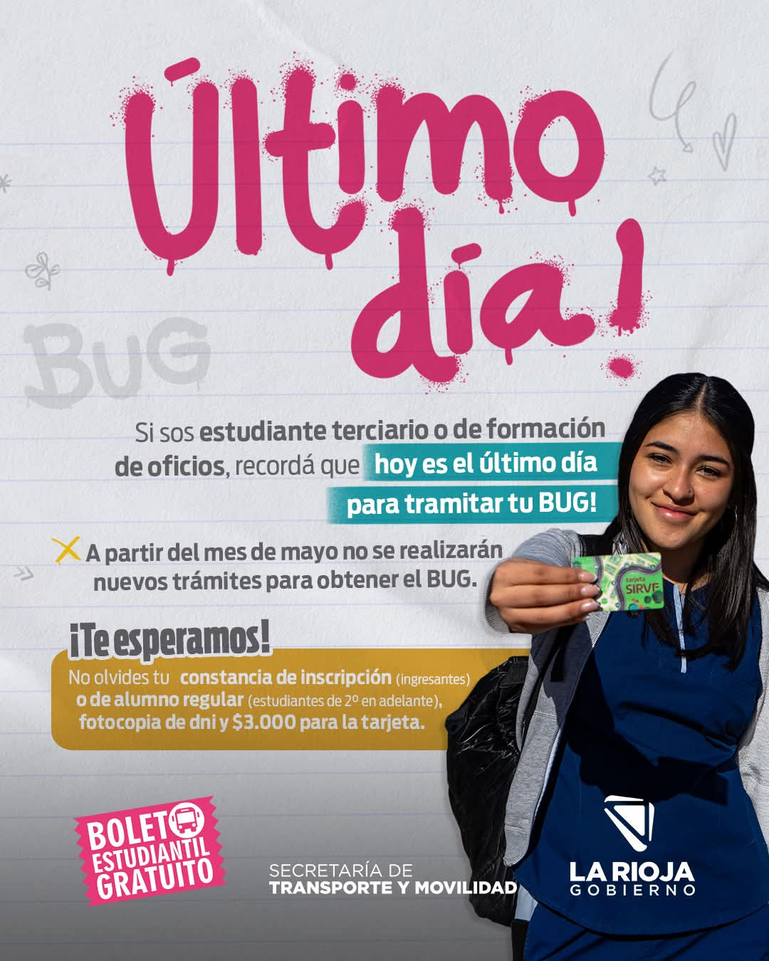 Publicación de Secretaria de Transporte y Movilidad - La Rioja