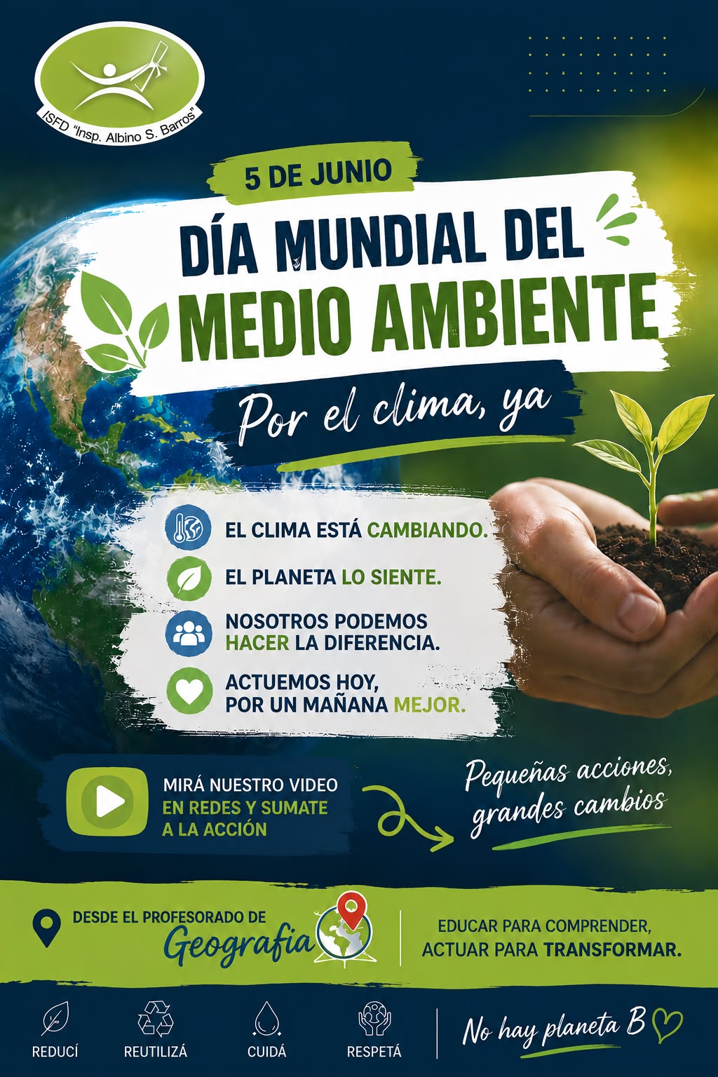 5 de Junio: Día Mundial del Medio Ambiente: Educar para comprender. Actuar para transformar.
