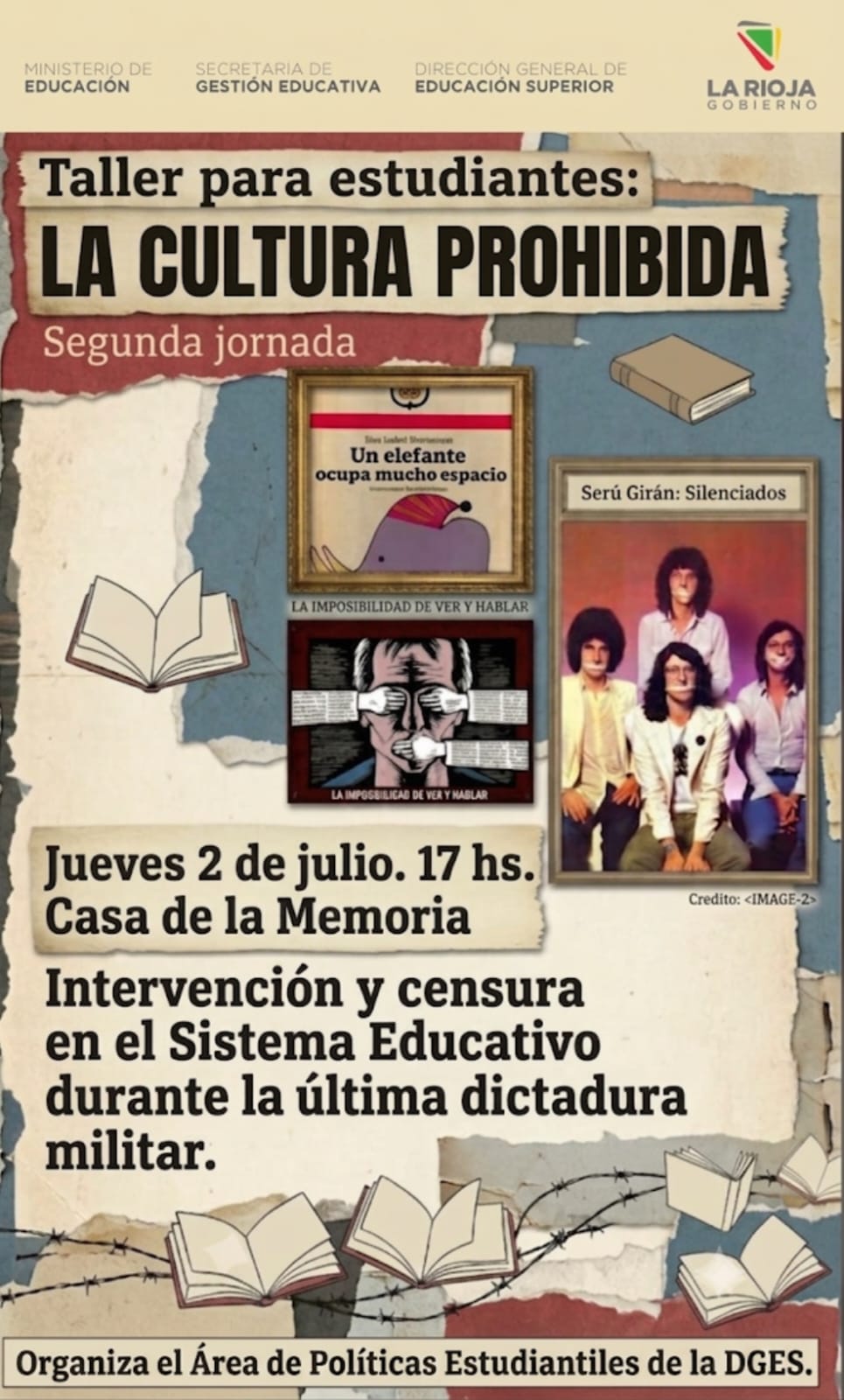 Taller para estudiantes: La Cultura Prohibida (Segunda Parte)