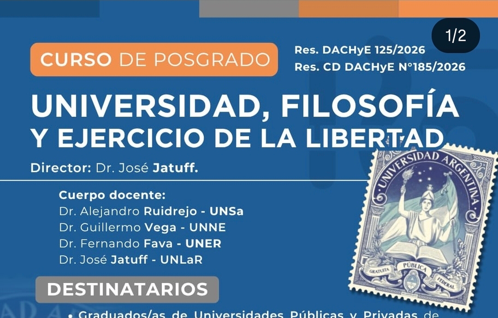Publicación del Departamento Académico de Ciencias Humanas y de la Educación - UNLaR 