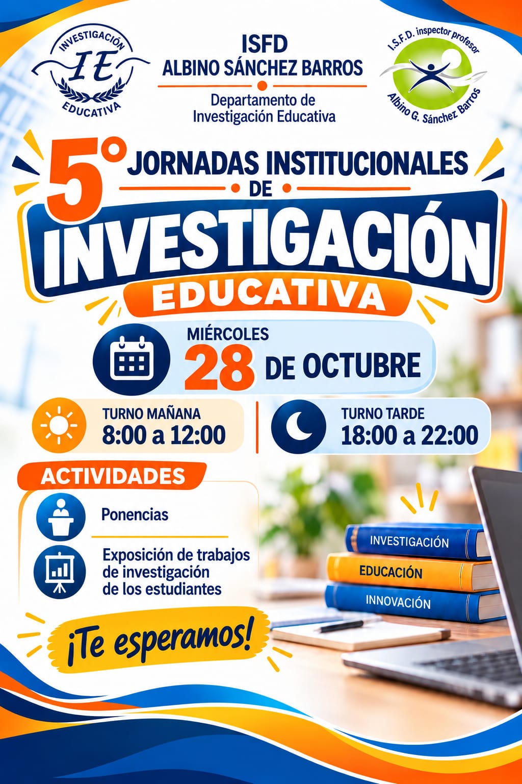 Investigación, Educación e Innovación: este 28 de octubre te esperamos en nuestras 5° Jornadas