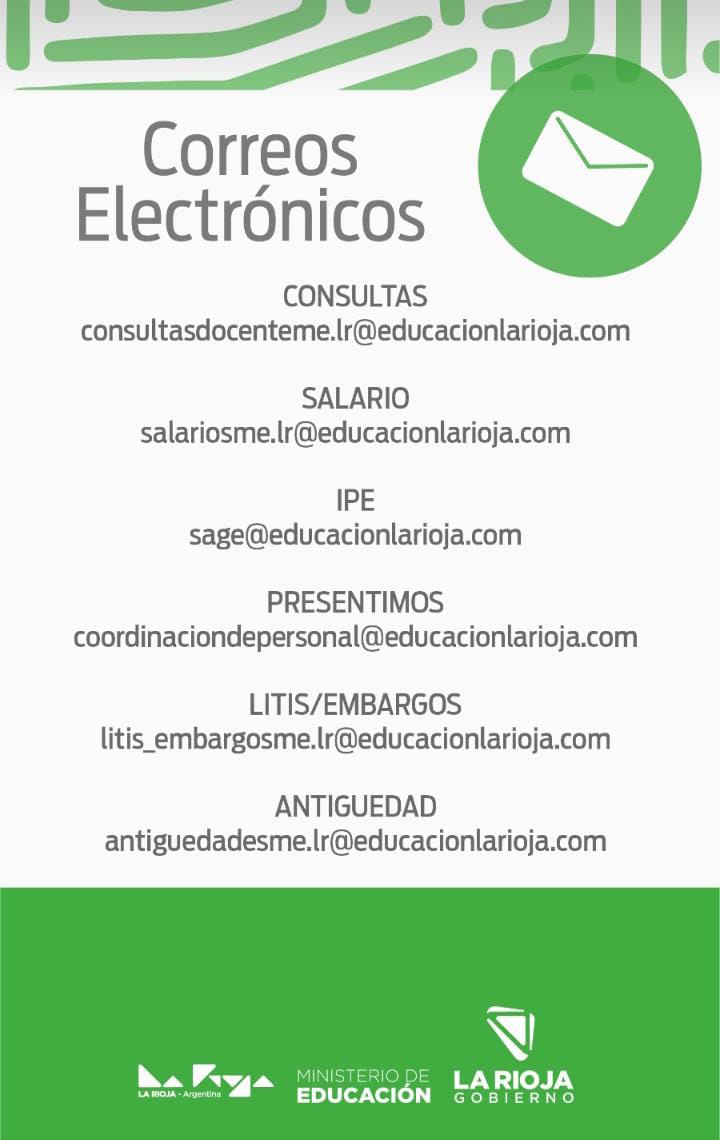 Canales de Comunicación - Ministerio de Educación La Rioja